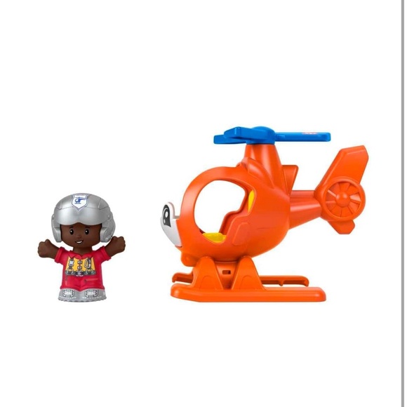 Fisher-Price Little People Orange Helicopter Toy - Picture 6 of 6